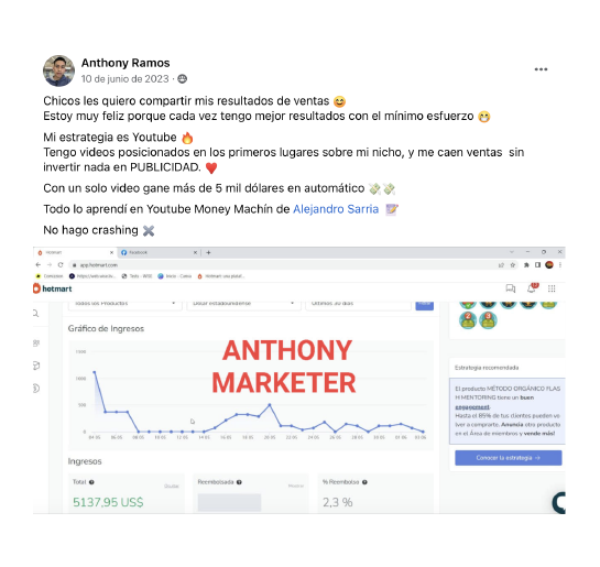 Resultado adicional de estudiante de Mentors Expert